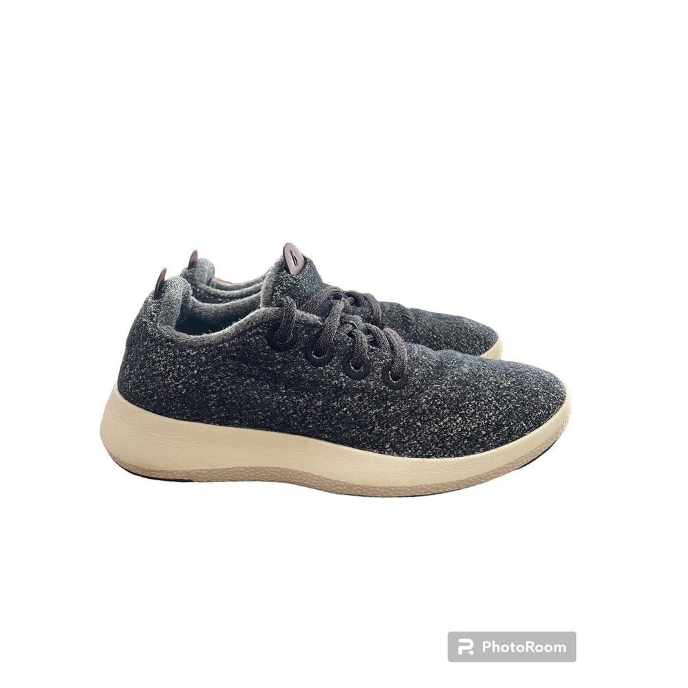 Allbirds Wool Runner Mizzle Low Top Shoes Merino Women's Size 7 Black Gray
